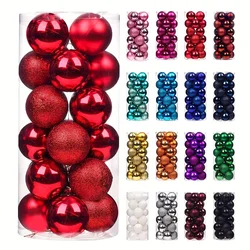 24pcs Christmas Ball Christmas Tree Decoration Ornaments for Home Decor Halloween New Year Navidad Pendant Ball Accessories