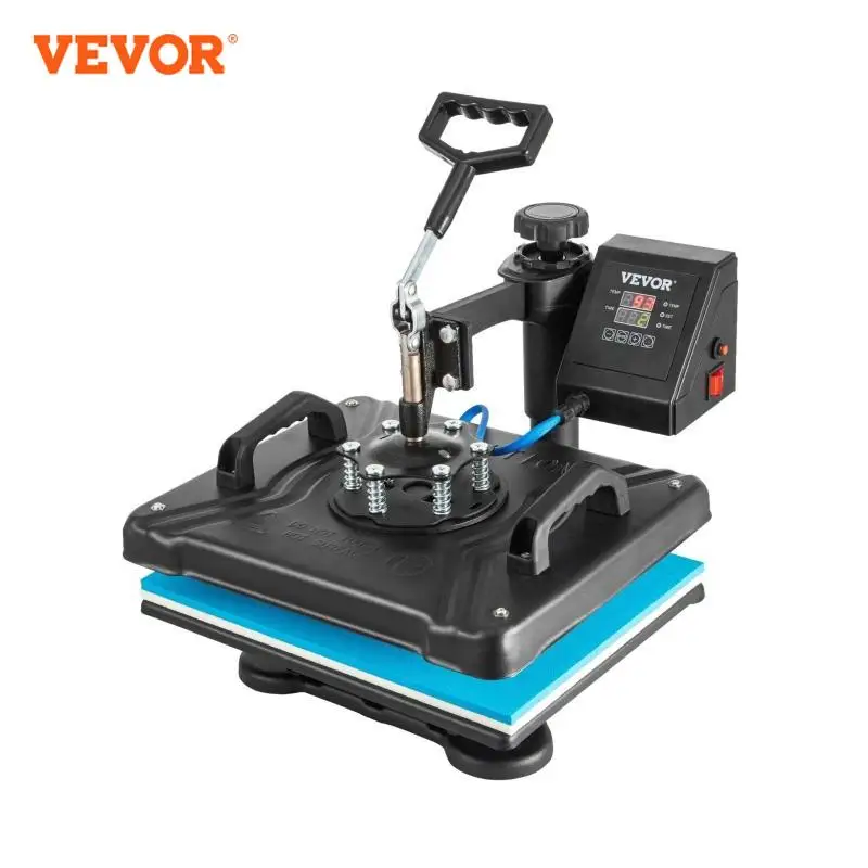 VEVOR Heat Press 15x12 Inch 5/6/8 in 1 Digital Multifunctional Sublimation 360 Degree Rotation for T Shirts Hat Mug Cap Plate