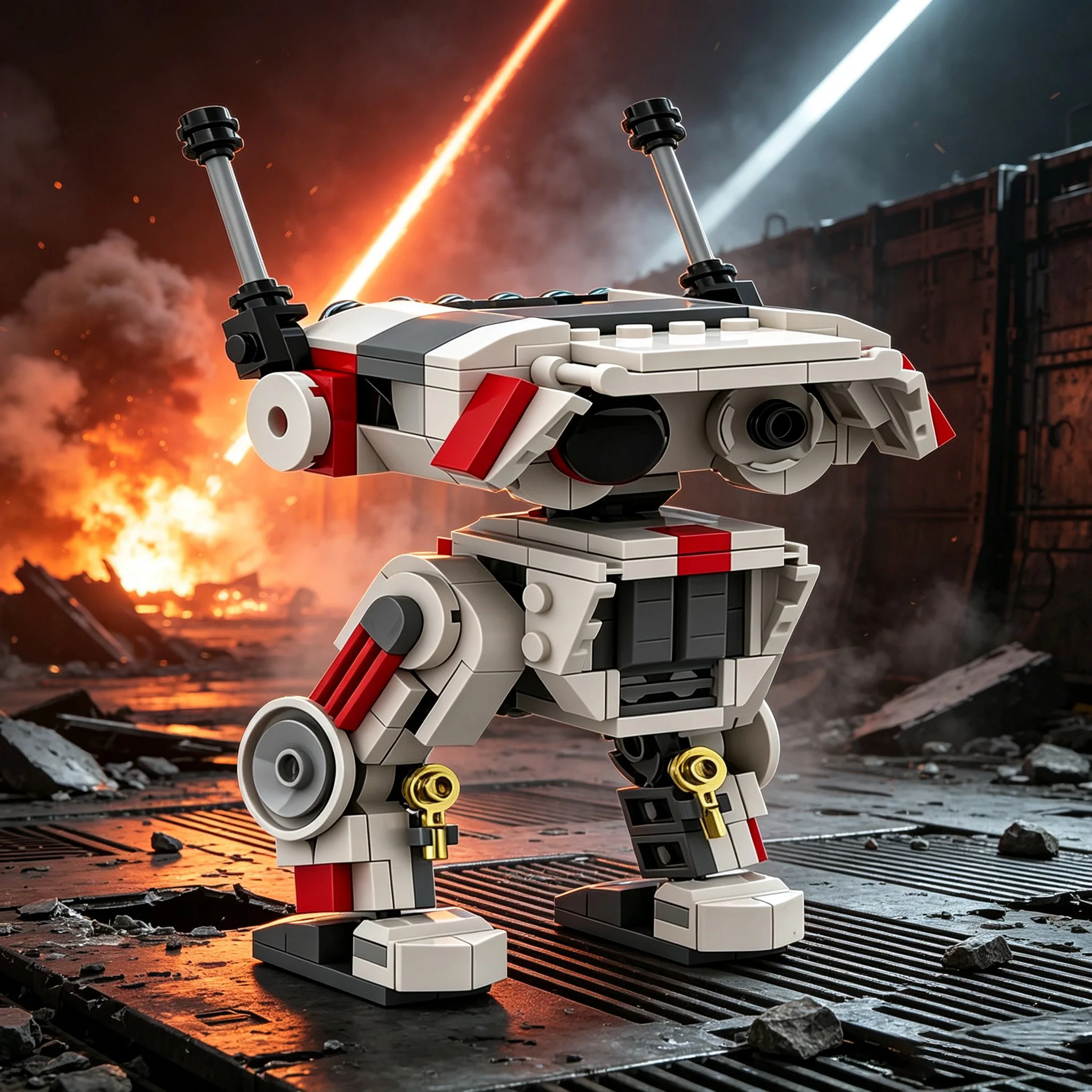 270PCS Children Sci-fi Robot Building Blocks Kids Desktop Display Decor Boys Birthday Surprise Present