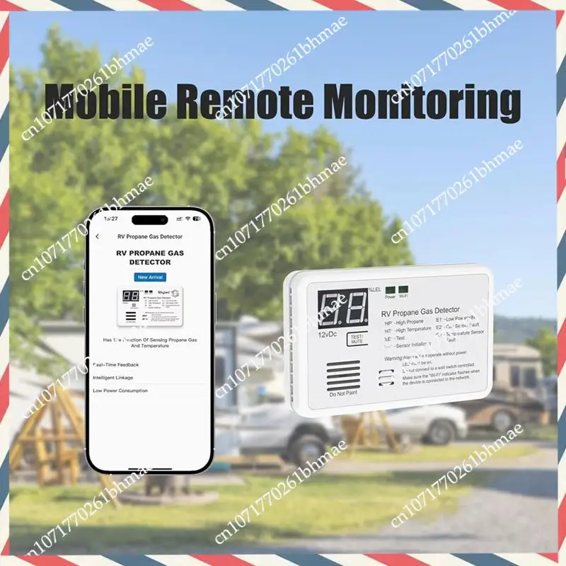 -A21Z Digital Propane Gas Detector With Loud 85Db Alarm, Suitable For RV And Home Use, DC 12V Operation