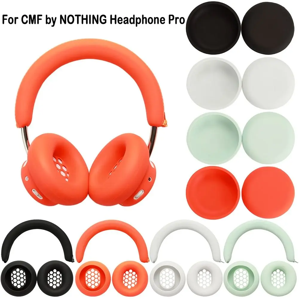 Silikon-Ohrpolster Ersatz-Kopfhörerabdeckung Kratzfestes Kopfband Staubdichte Kopfhörerhülle für CMF by NOTHING Headphone Pro