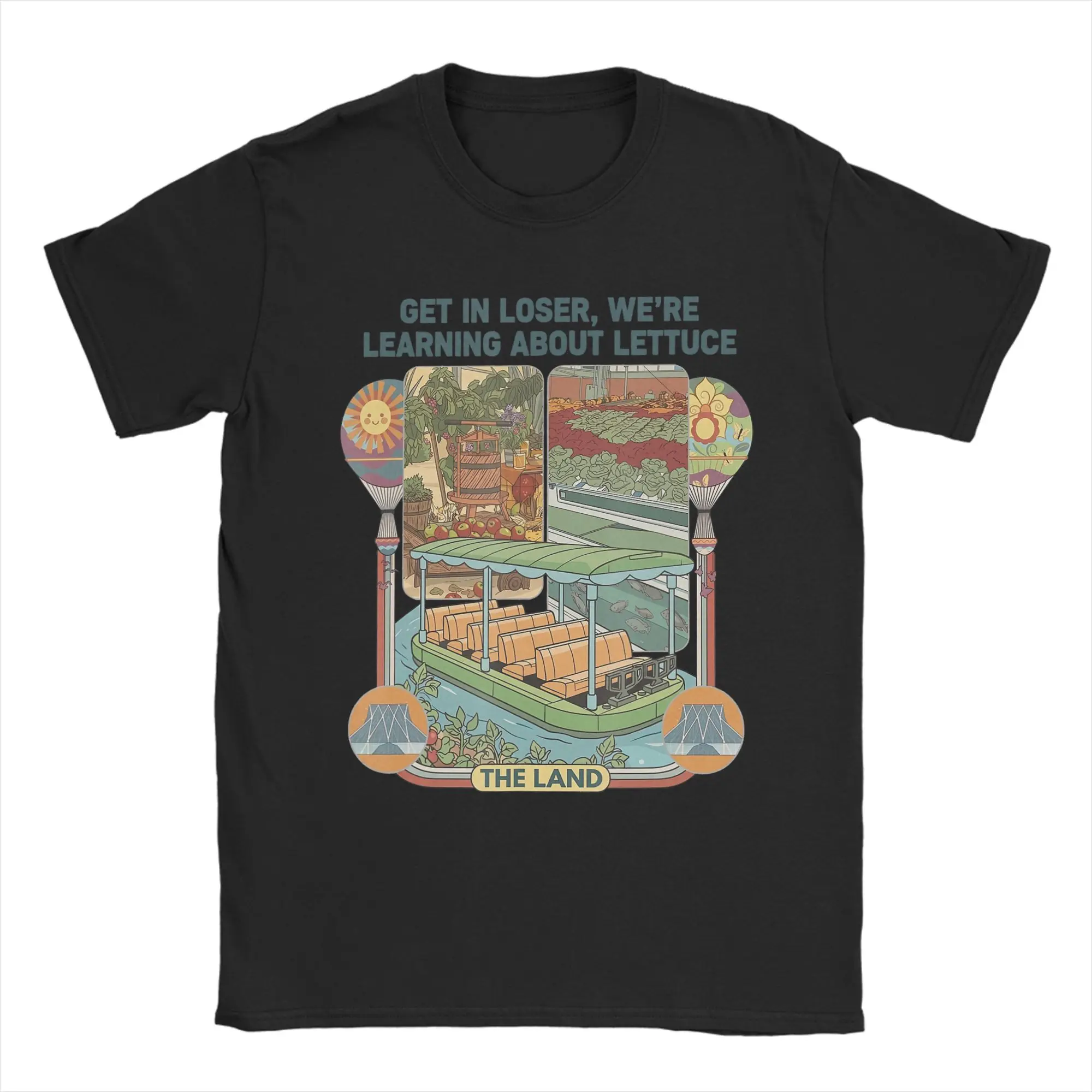 Men Get in Loser We’re Gonna Learn About Lettuce T Shirt  Cotton Tops Vintage Short Sleeve Round Neck Tees Adult T-Shirts