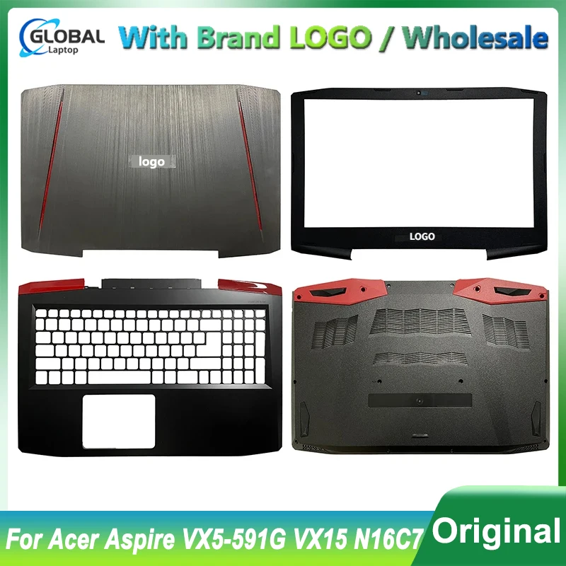 laptop case para acer aspire tampa superior substituicao habitacao lcd tampa traseira moldura frontal inferior novo vx5591g vx15 n16c7 01