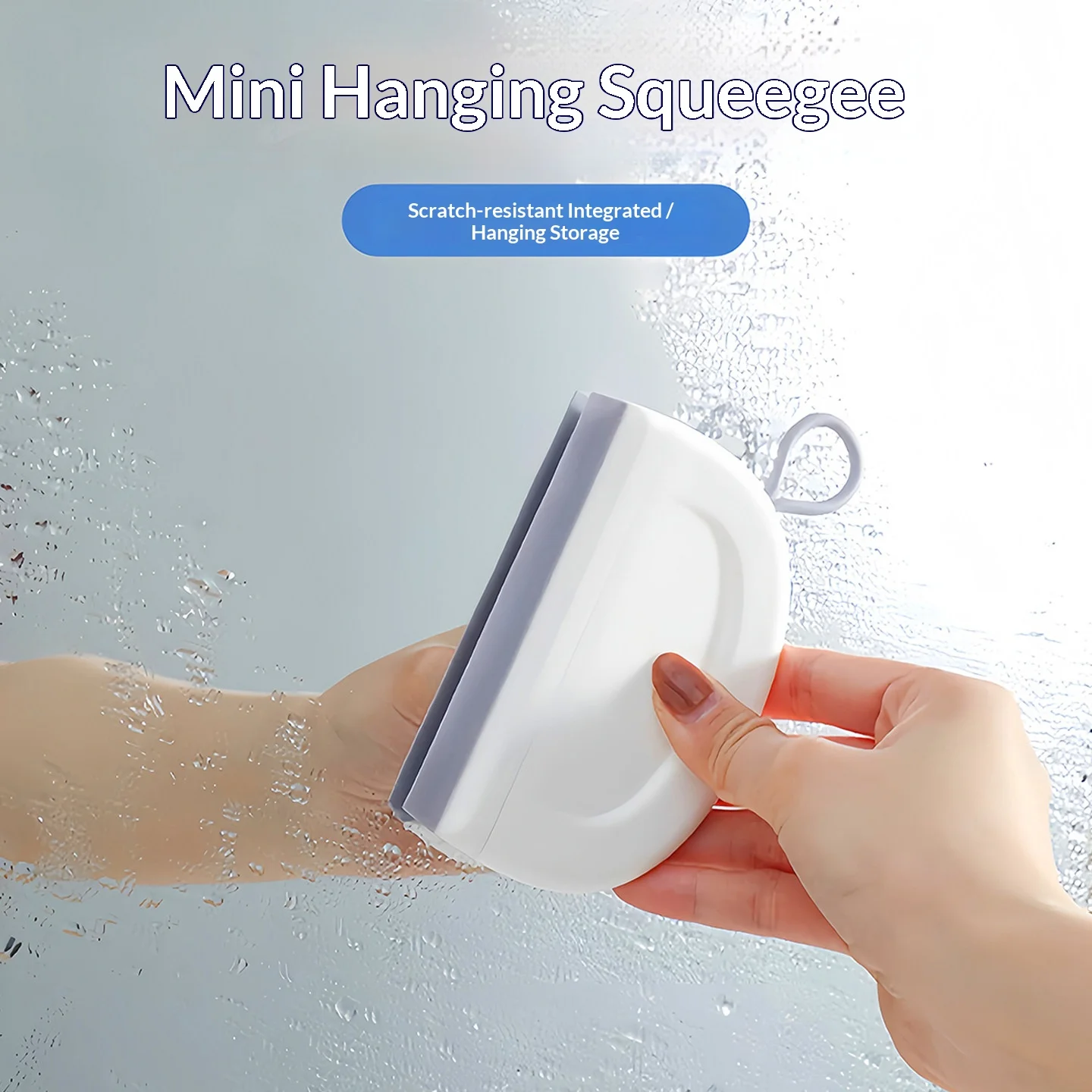 Mini Multi-Functional Household Bathroom Glass Bathroom Tile Countertop Squeegee Cleaning Tool