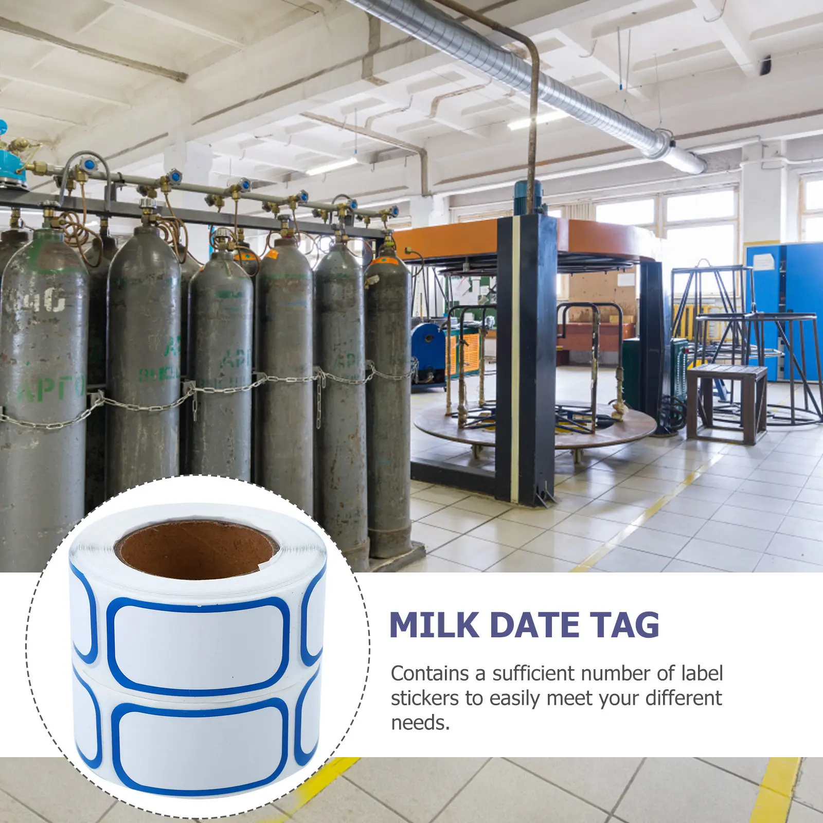 

6 Rolls Date Stickers for Food Storage Breast Milk Expiry Tracking Fruit Labeling Inventory Management Removable Message Label