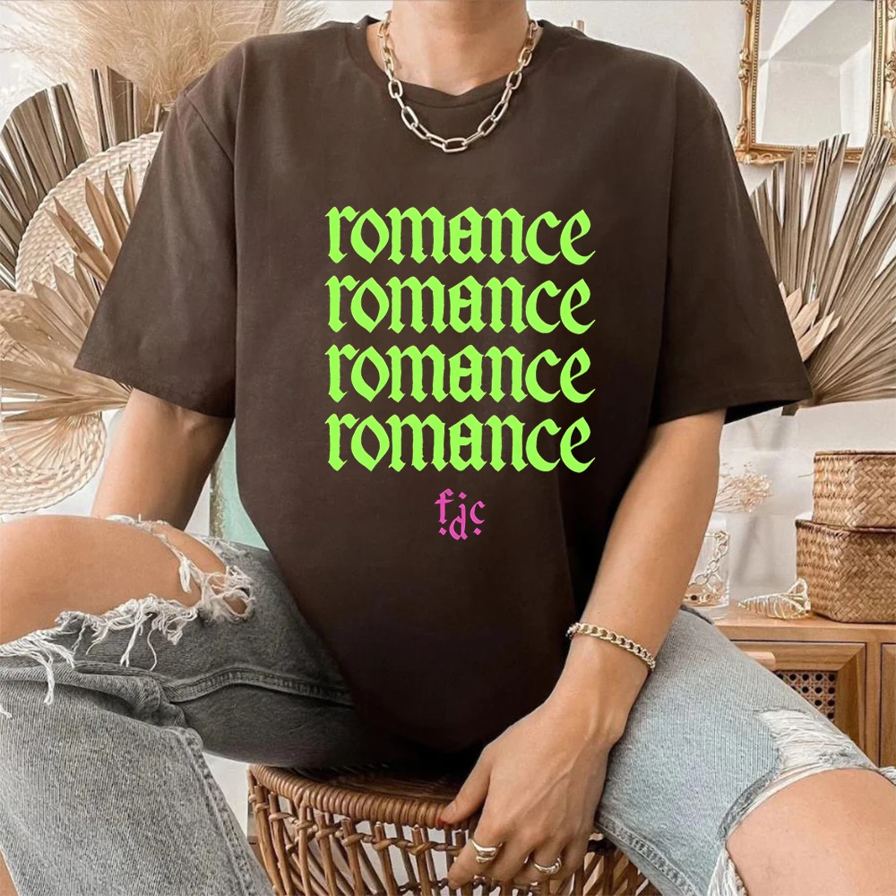 2025 폰타네 DC 로맨스 티셔츠 트렌디 아일랜드 록 음악 밴드 셔츠 모던 월드 하라주쿠 티셔츠 유니섹스 힙스터 탑