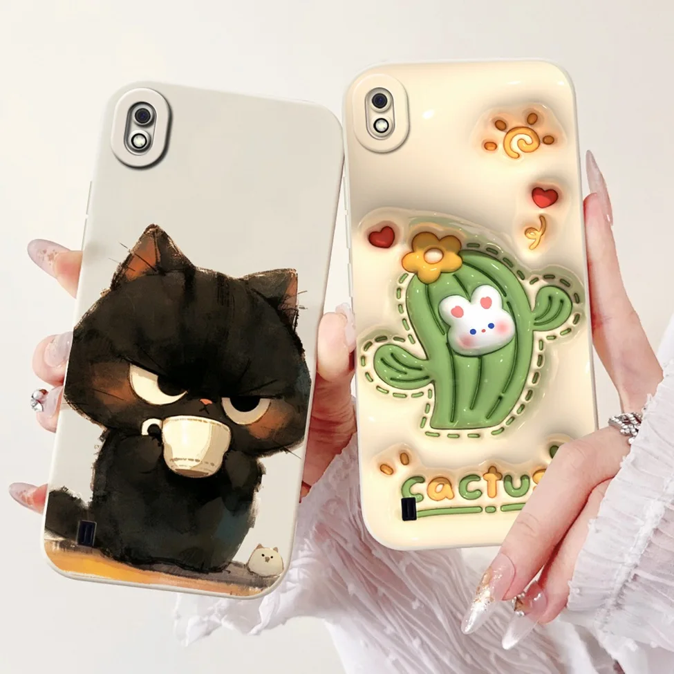 Cover For Samsung A10 A105F Case 10S A107F Shockproof Fashion Cute Cat Funny Silicone Bumper Coque For Samsung Galaxy A10s Funda