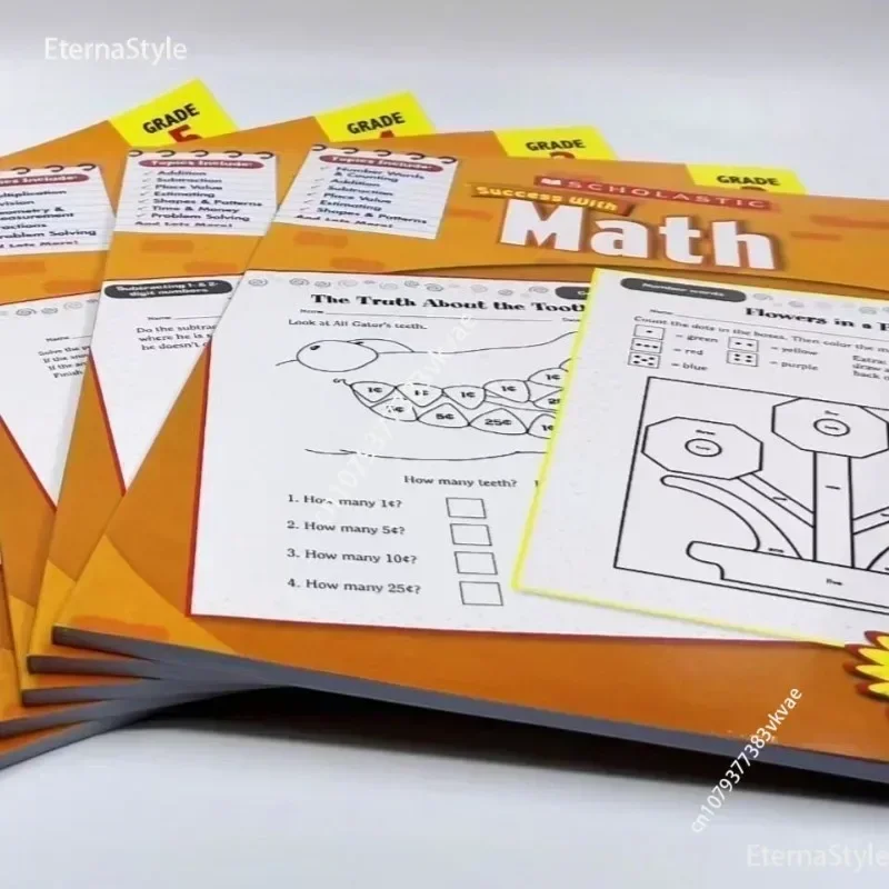 

5 книг/набор, 1-5 классов, математические упражнения, 1-5 классов, английская рабочая тетрадь, английская рабочая тетрадь, книги