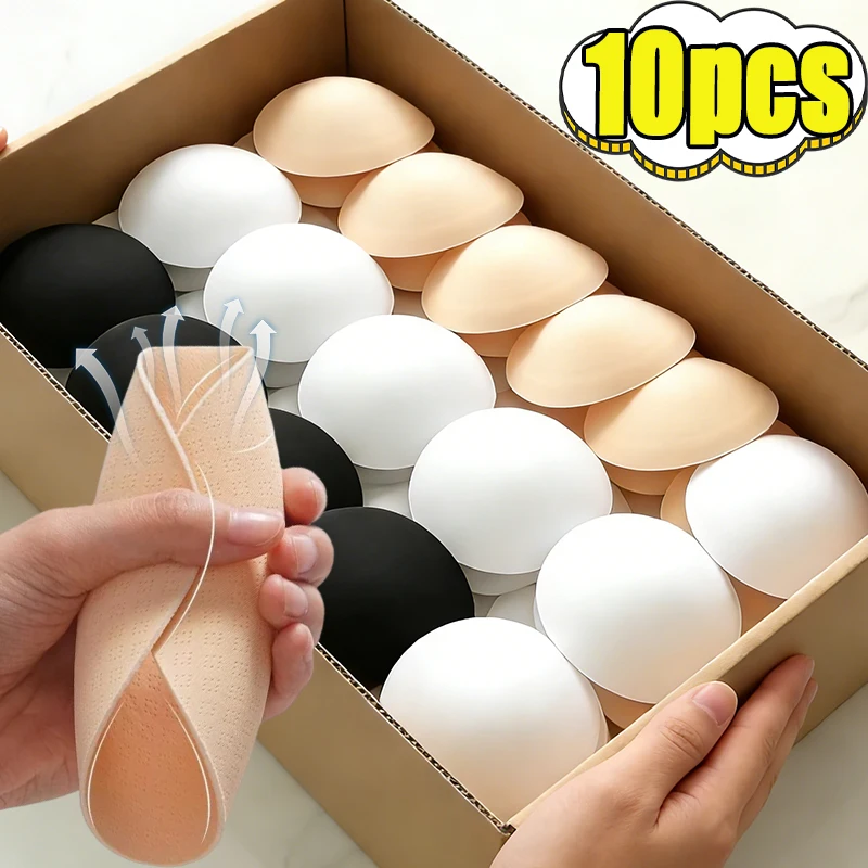 2/10pcs Soft Bra Pads Inserts Removable Bra Pad for Women Breast Push Up Enhancer Bra Pad Sport Bras Cups Insert Bikini Swimsuit