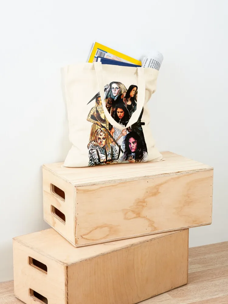 Final Girl Tote Bag foldable reusable bag Canvas shoulder bag Canvas shopper women canvas