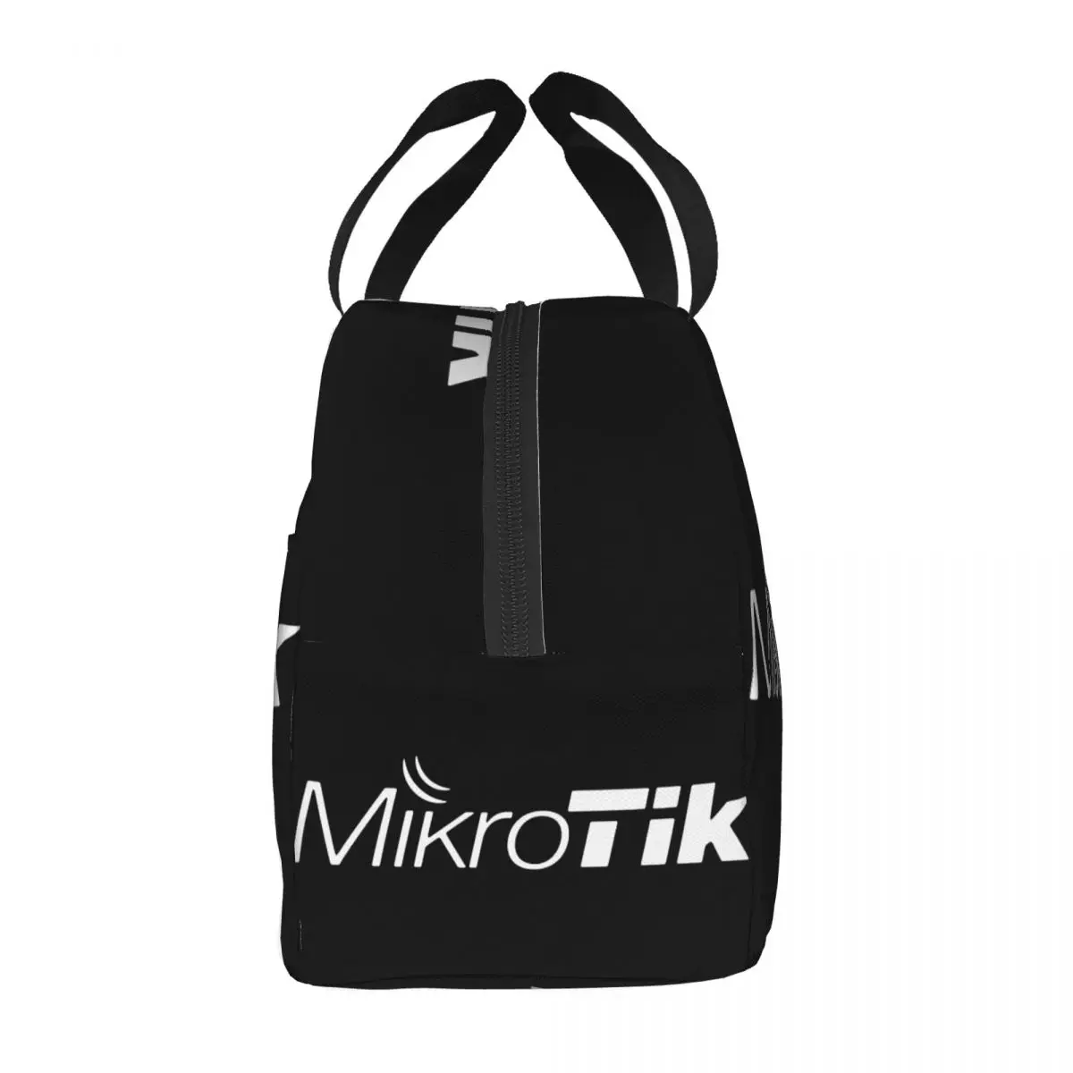 Mikrotik Logo Lunchtas Unisex Draagbare Koeler Geïsoleerde Lunchbox Food Bento Box