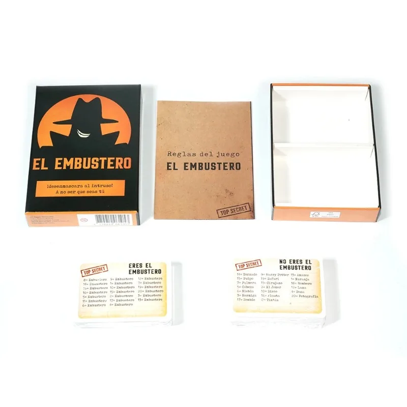 Juego de mesa transfronterizo español El Embustero Liar, en el que expondrás a su familia. Juego de cartas español.