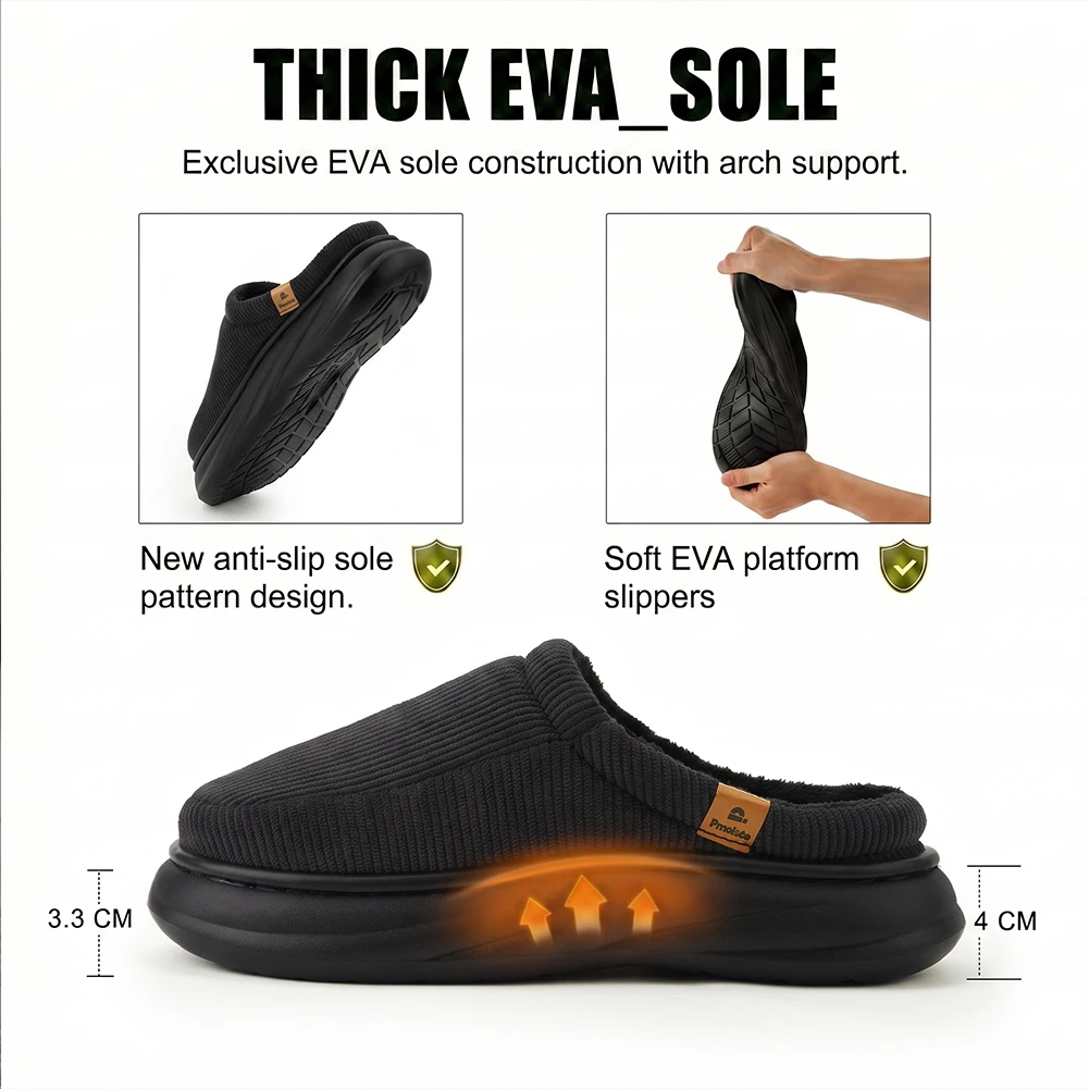 Chaussons pour hommes à large  - Men'S Shoes With Memory Foam avis et prix