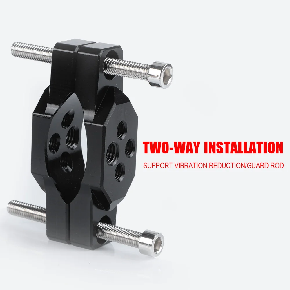 Aluminum Motorcycle Fork Tube Handlebar Bracket 17-54mm Pressure Code Stent Mount Clamp Holder For Spotlight Headlight  Fog Lamp image 3