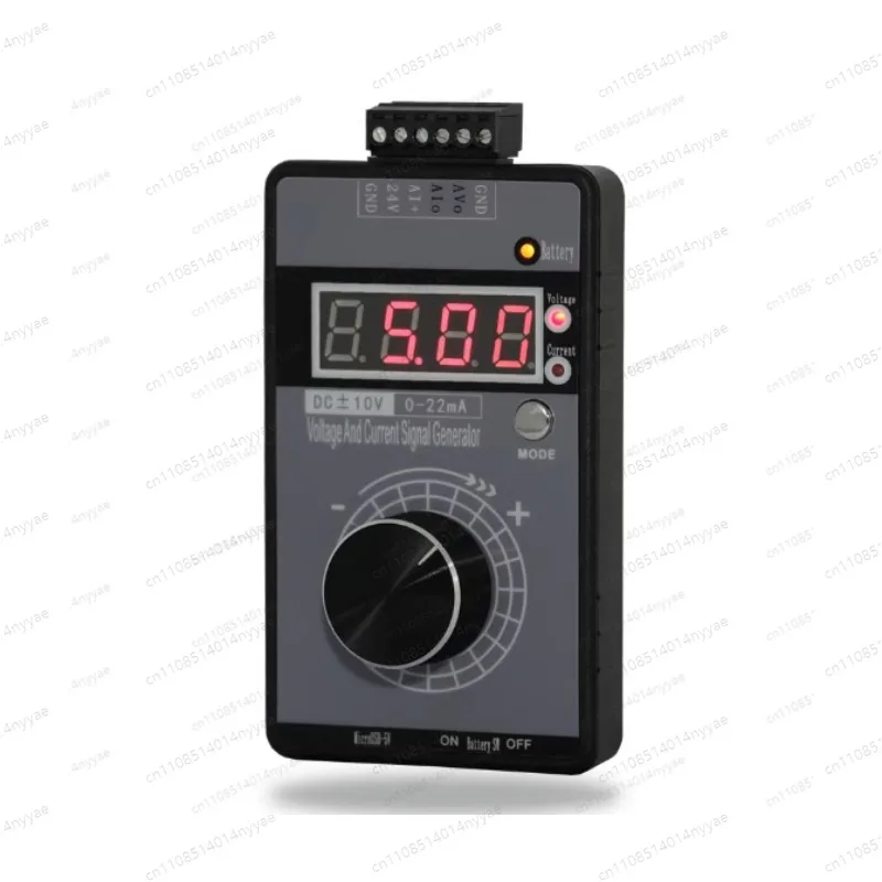 Current voltage generator DC 0-10V 0/0-22 mA interface emulator 4 digits for PLC panel debugging