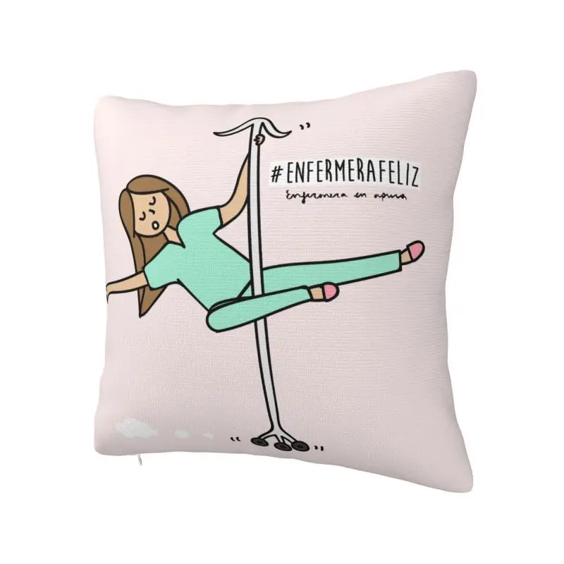 Enfermera En Apuros Doctor Nurse Medical Throw Pillow Case Home Decor Cushions Cover For Sofa Car Square Polyester Pillowcase