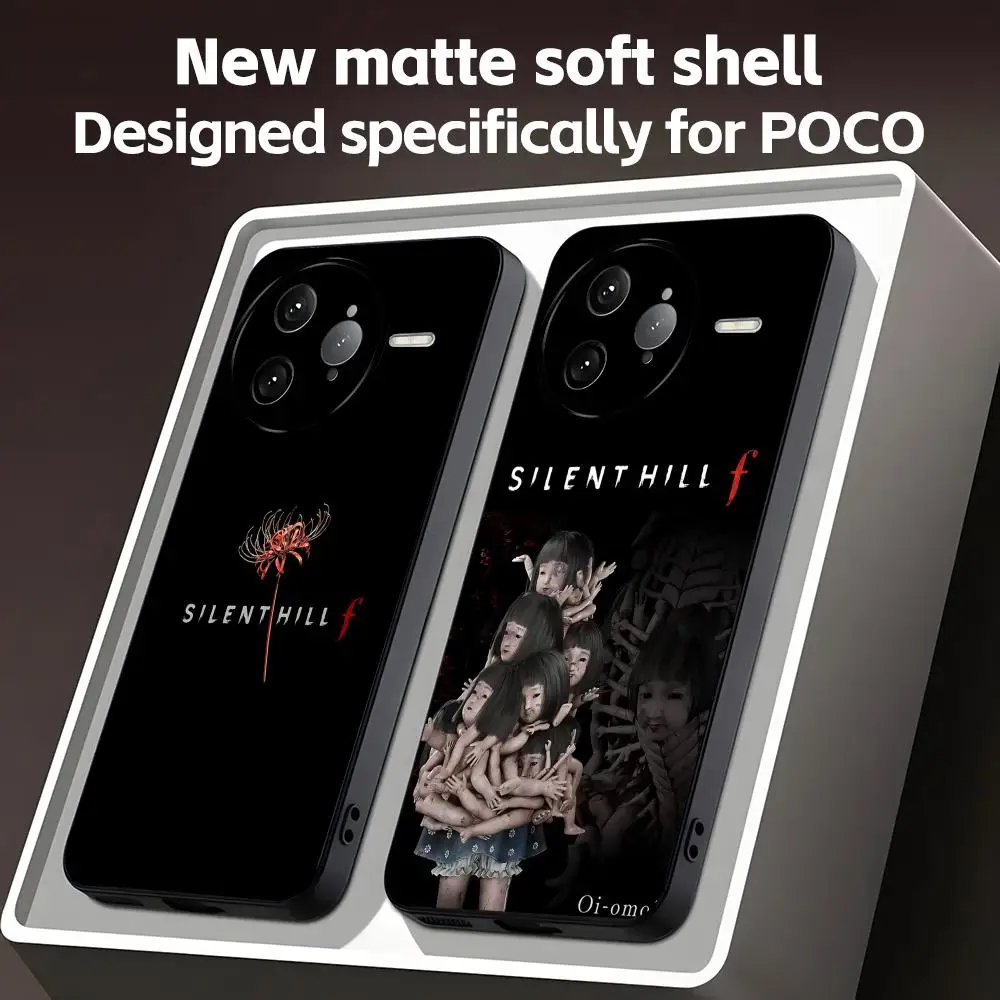 Capa de Telefone Silent Hill para Xiaomi Poco M5/M6/M7 Pro 5G
