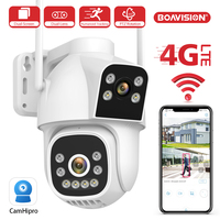 4MP 4G Wifi Surveillance Camera AI Auto Tracking Color Night Vision Two Way Audio Outdoor Dual Lens Dual Screen PTZ Security Cam