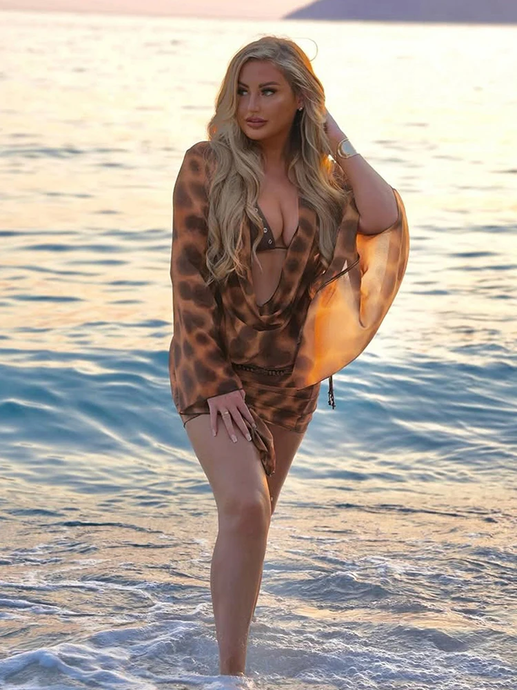 Nibber طباعة موضة المرقعة فستان المرأة الخريف الاتجاه الجديد سوينغ طوق كم كامل شارع العليا البرية نمط محب Bodycon صغير #2