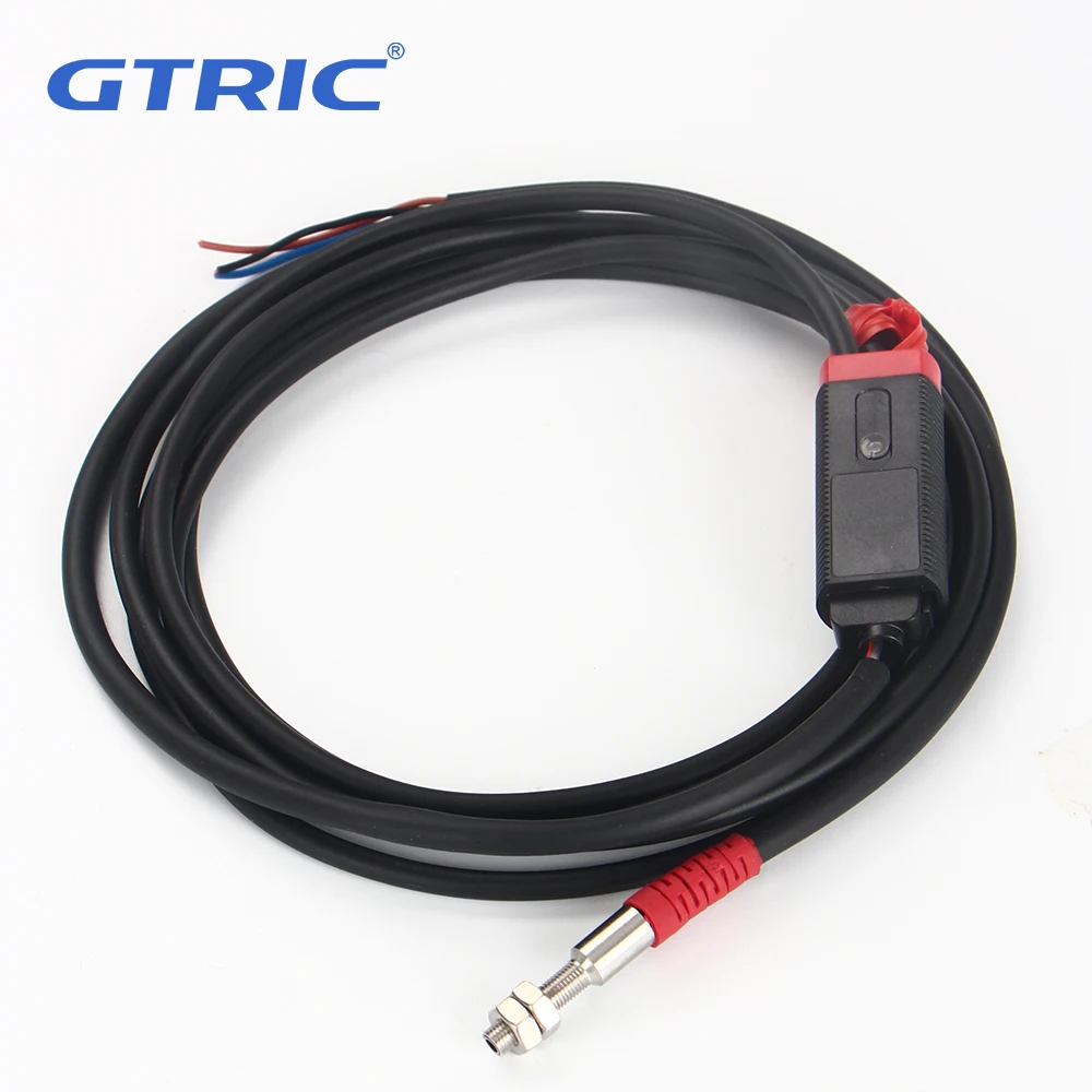 GTRIC Small Laser Photoelectric Sensor Diffuse Reflection M03 04 05 10-30VDC NPN PNP Visible Spot 2mm Miniature Optical Switch