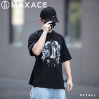 Maxace T-shirt Summer Hot Short-sleeved T-shirts For Men And Women Hugo Printed Cotton Shirts