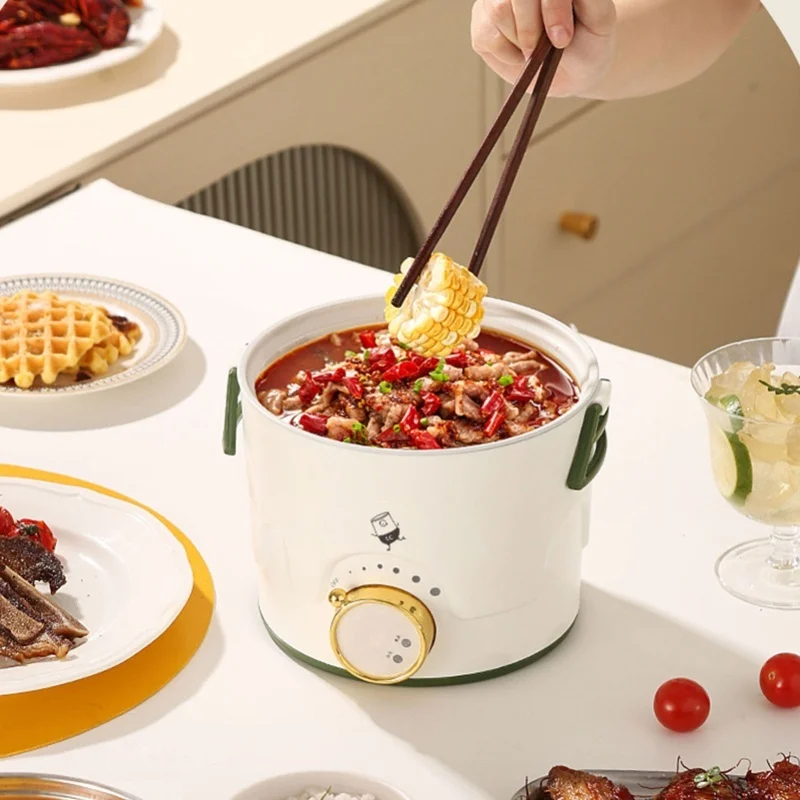 Electric Noodles Pot Nonstick Mini Hot Pot Ramen Cooker Multifunctional For Pasta Oatmeal Soup Egg