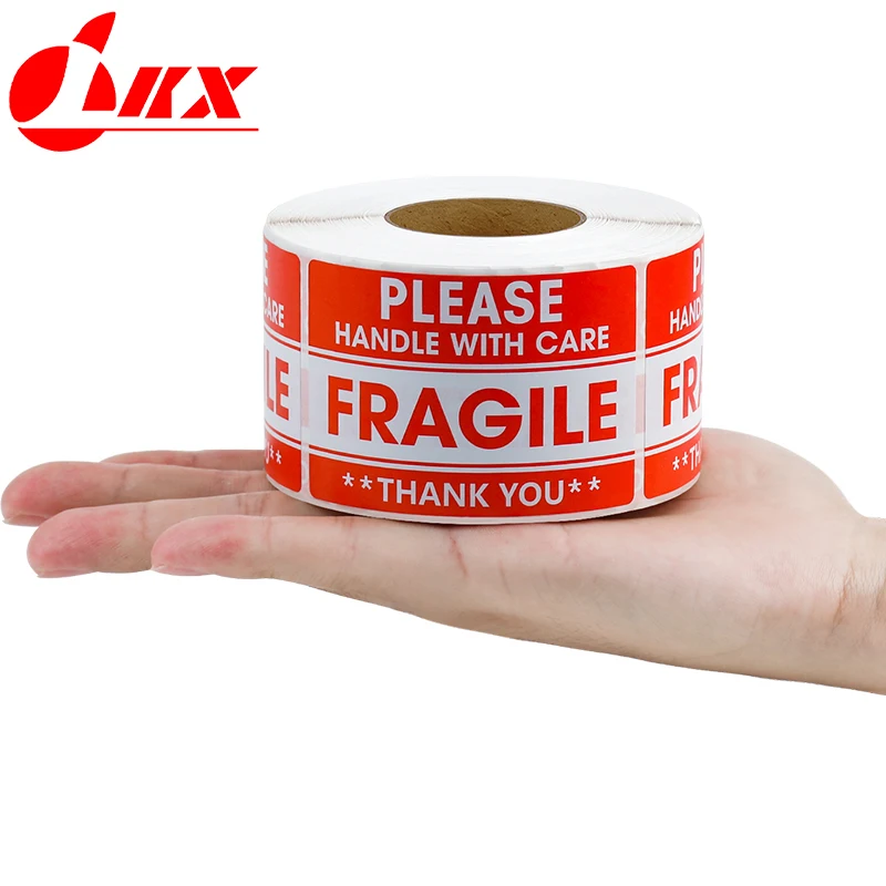 Fragile Warning Label Stickers Logistics Accessories Hazard The Goods Handle With Care Warning Labels Express Label Adhesive