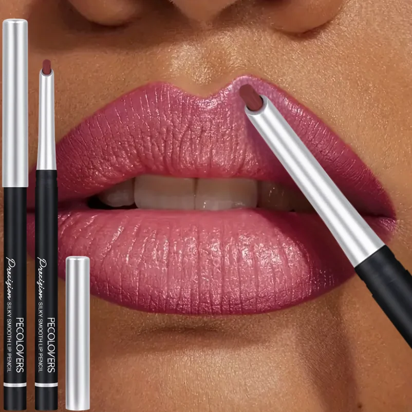 Caneta delineadora labial de longa duração e à prova d'água, à prova de suor, presente perfeito para mulheres, adequada para criar looks delicados de maquiagem, 1 peça