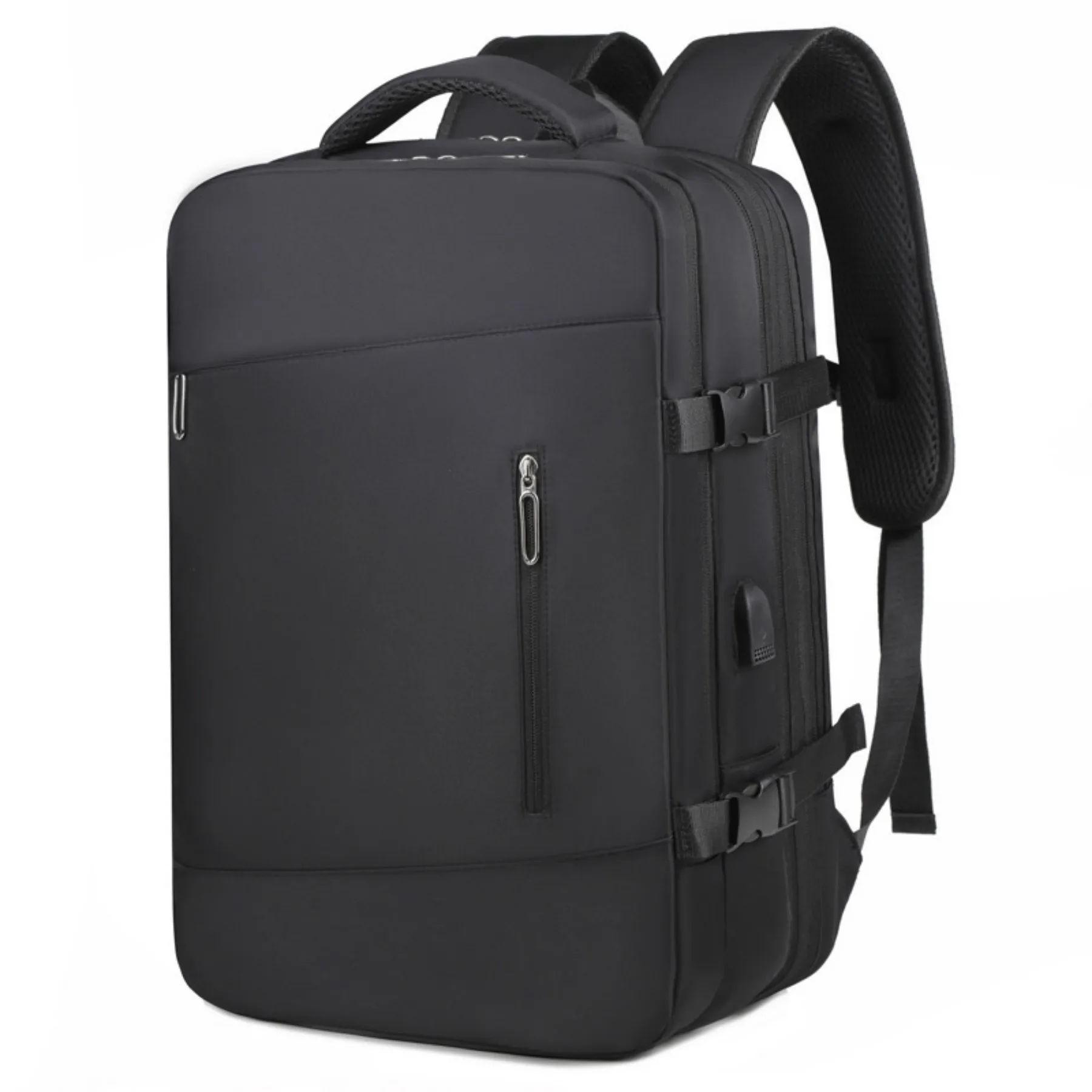 

17" Small Travel Backpack, United Airlines Personal Item Bag 17x10x9 with 16 Pockets, Water Resistant Rucksacks Fit 15.6" Laptop