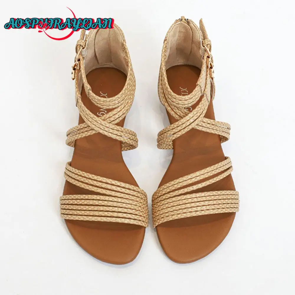 2023 Women's New Leisure Retro Roman Flat Sandals Bohemian Comfort Ethnic Retro Comfy Walk Summer Slipper Shoes