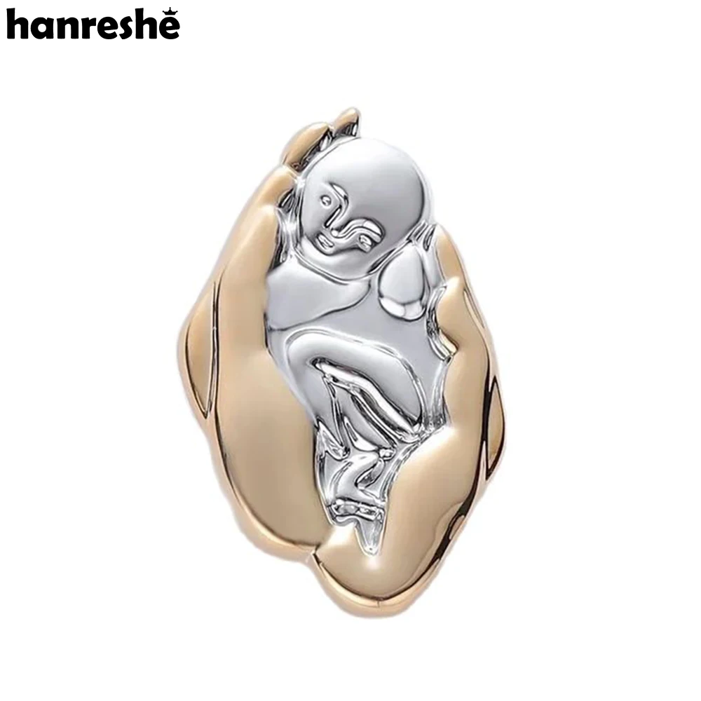 Hanreshe Classic Newborn Brooch Midwife Lapel Pin Badge Jewelry Gifts for Gynecologist Mom