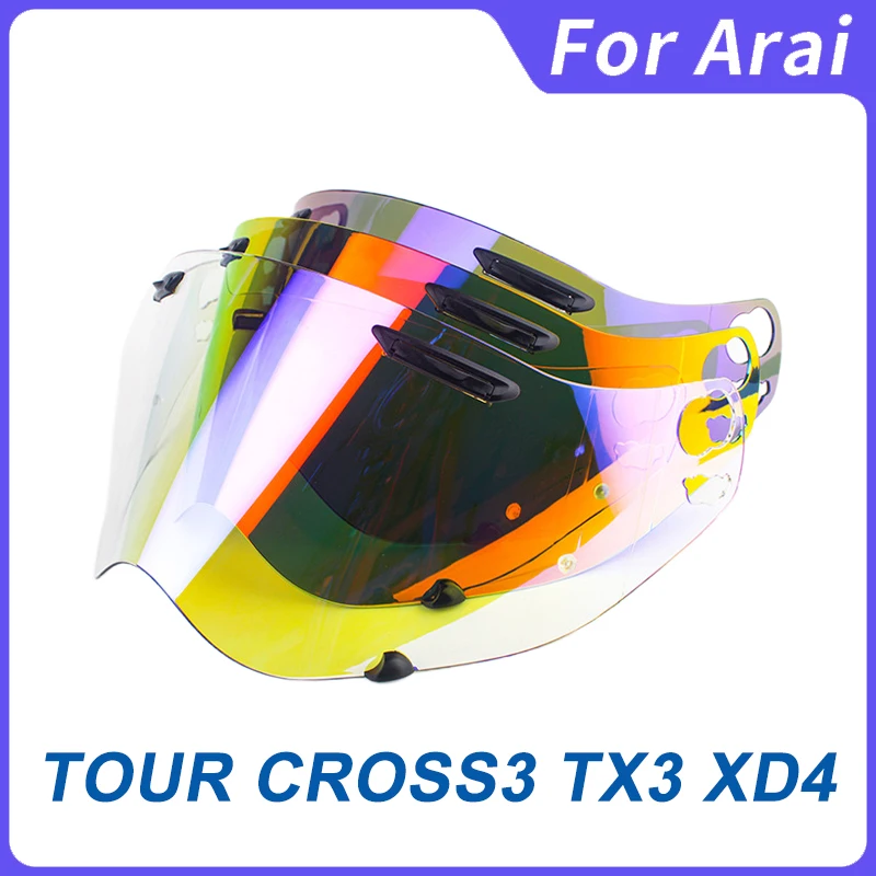 Helmet Visor For ARAI TOUR CROSS3 TX3 XD4 Motorcycle Helmets Vision Lens Case For CROSS3 Helmet Lens Windshield Moto Accessories