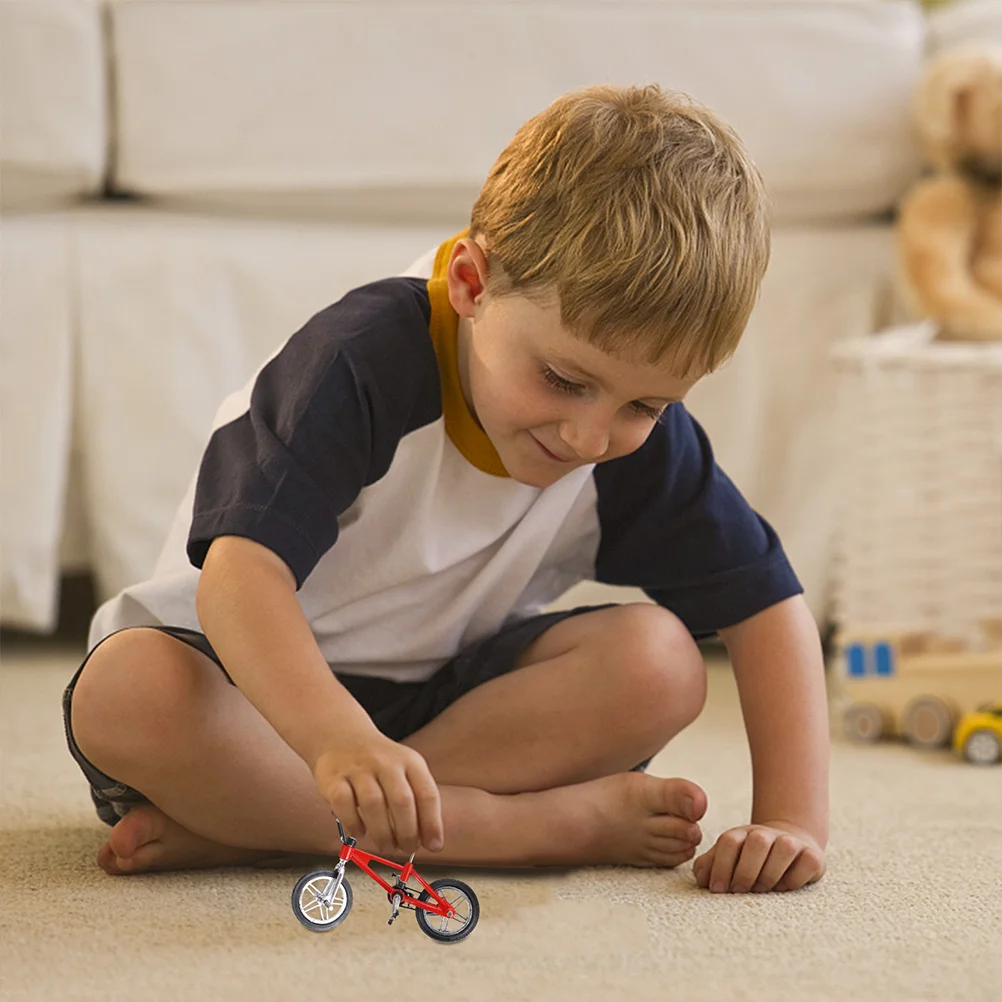 مجموعتان من دراجات الأصابع المصنوعة من سبائك الألومنيوم لعبة مكتبية لحركة الإصبع وتخفيف التوتر ودراجة تنافسية للأولاد #6