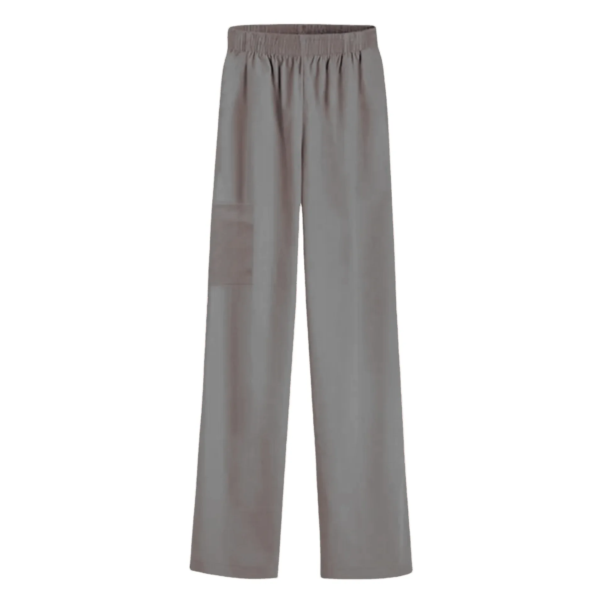 سروال صيفي للممرضات - ساق مستقيمة، خصر مرن قابل للتعديل وقماش مطاطي #4