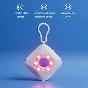 Trådlös antispiondetektor Infraröd kamerasökare Säkerhetsskydd Anti-tittande Dolda enheter Kamera Insektsdetektor för resor 10 best sales Security tool - №9