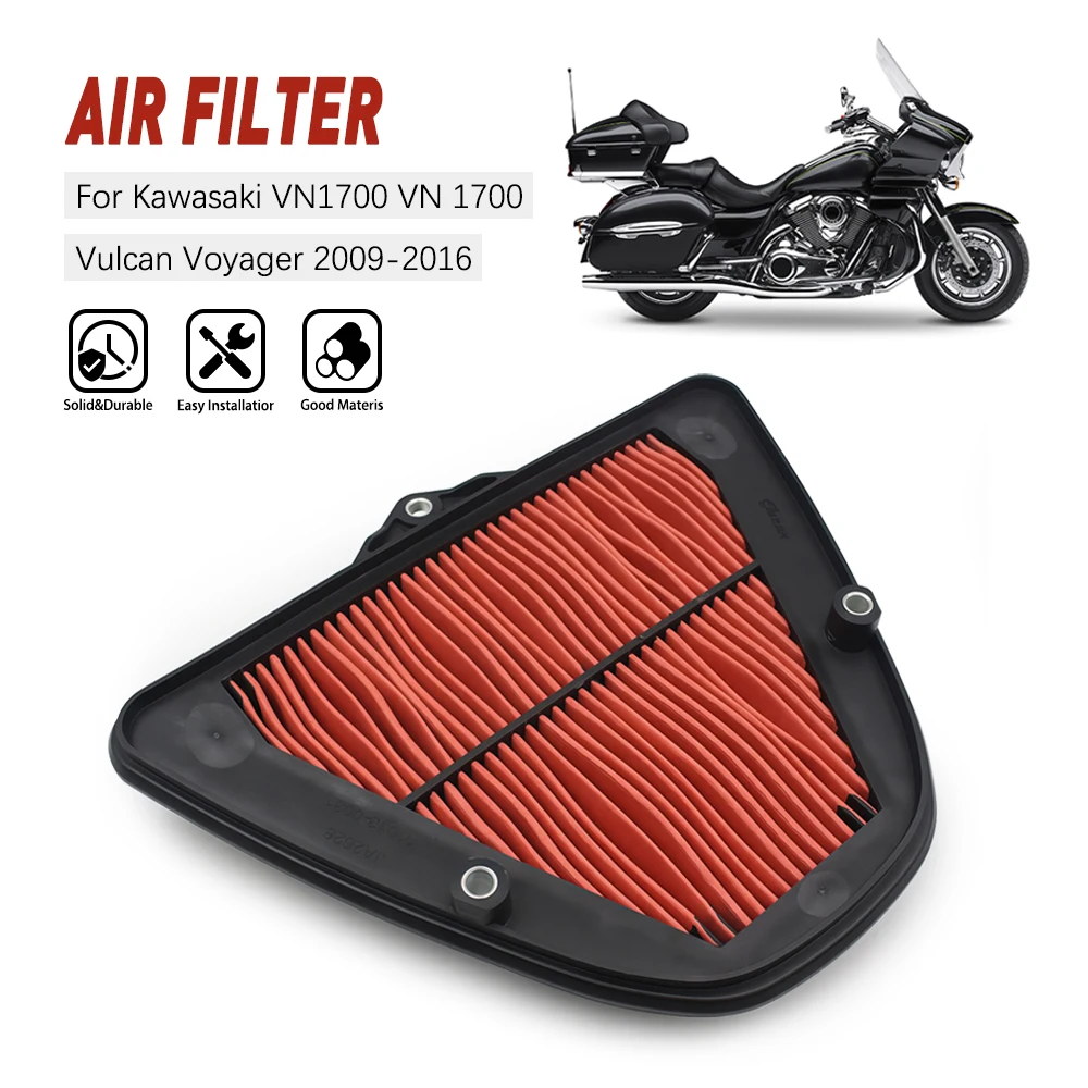 

2009-2016 VN1700 Motorcycle Air Filter fit for Kawasaki VN1700 Vulcan 1700 Voyager ABS 09-16 2010 2011 2012 2013 2014 2015
