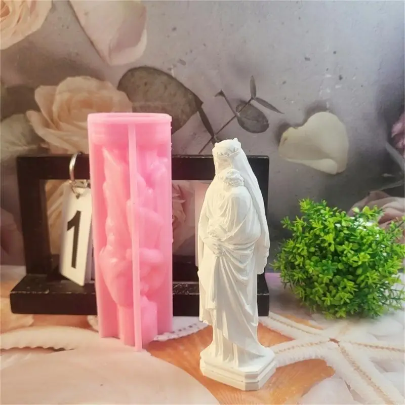 573B Handcraft Lovers Stylish Virgins Candle Cup Mold Sturdy Silicone Portable Accessory for Home Decoration and Gifts