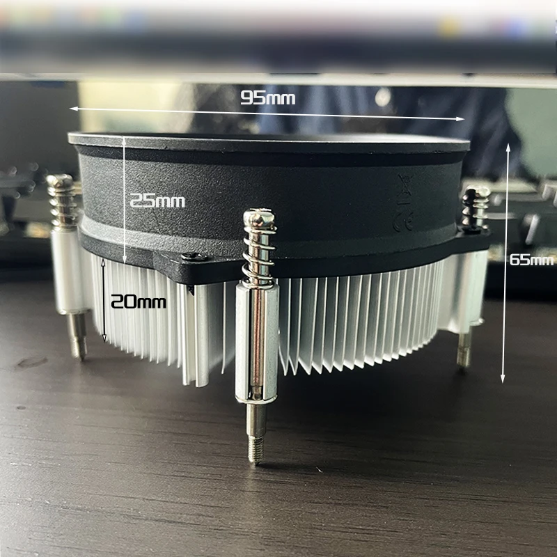 CPU Air Cooler 4PIN PWM/3PIN PC Processors CPU Cooler Aluminium Radiator for Intel 1150/1151/1155/1156 Ventilador