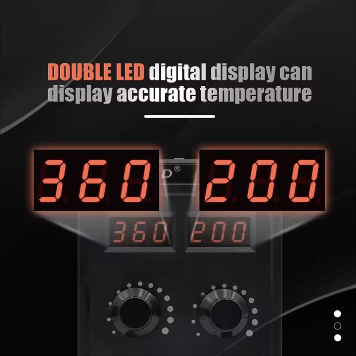 AAA87 8586D SolderingStation 2in1 750W Hot Air LCD Dual Digital Display Electric Soldering Iron SMD Welding Rework Station(EU)