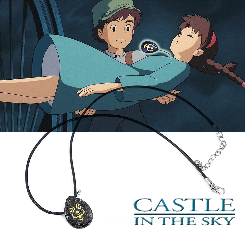 Laputa Flying Stone Pendant Necklace Castle In The Sky Cosplay Necklace for Women Men Jewelry