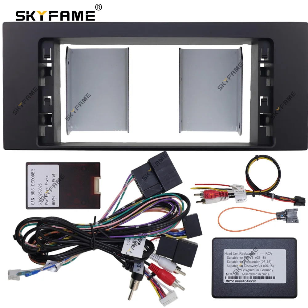 SKYFAME 12.3 Inch Car Frame Fascia Adapter Android Radio Dash Fitting Panel Kit For Land Rover Range Rover Vogue