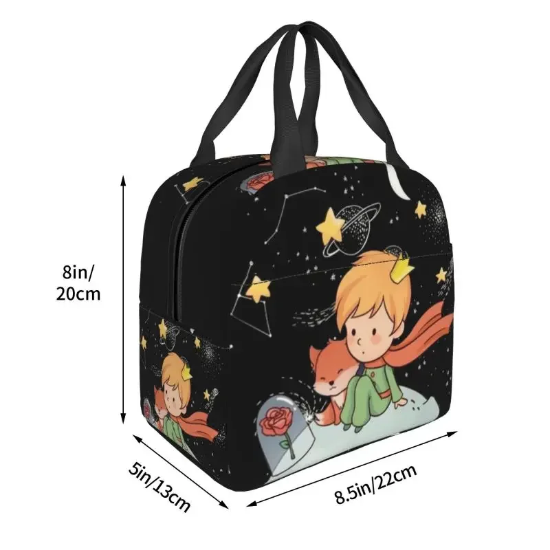 The Little Prince Thermal Insulated Lunch Bag France Fairy Tale Resuable Lunch Container for Work School Travel Storage Food Box