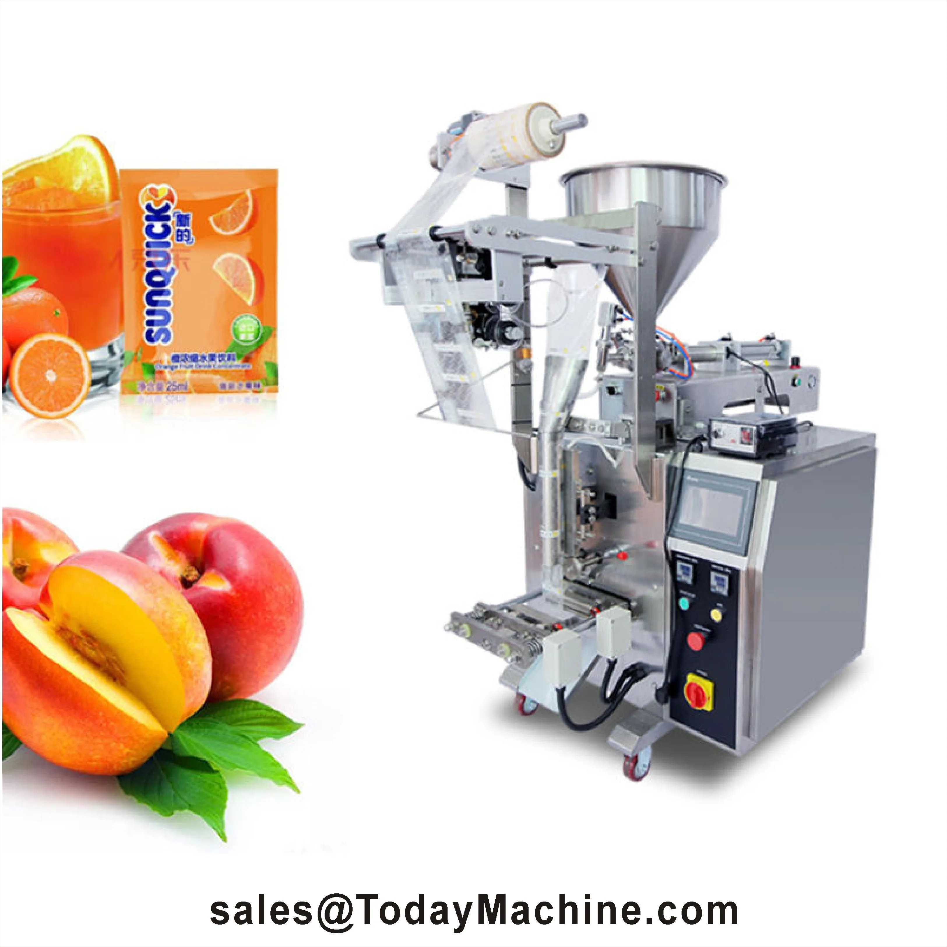 Vertical Sauce Liquid Packaging Film Form Fill Seal Honey Pod Packer Liquid Water Hot Seal Packing Machine