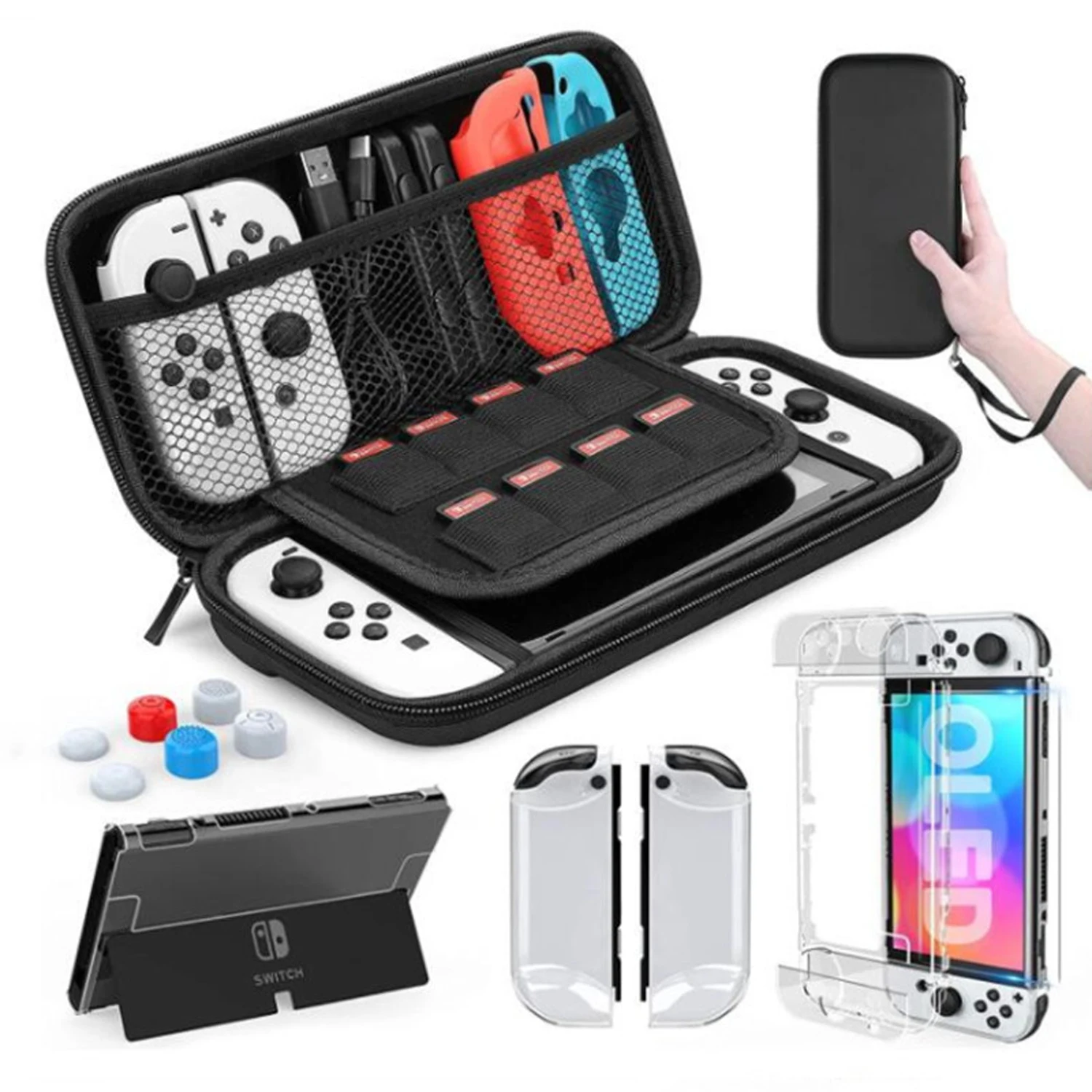 Schutzhülle für Nintendo Switch & OLED Joy-Con, Joycon-Hülle, Schutzhülle, Schalenabdeckung, Spielzubehör