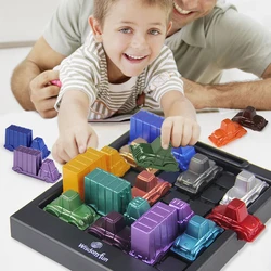 Children's tabletop game puzzle, logical thinking, reasoning, passing levels, American racing time, peak hours