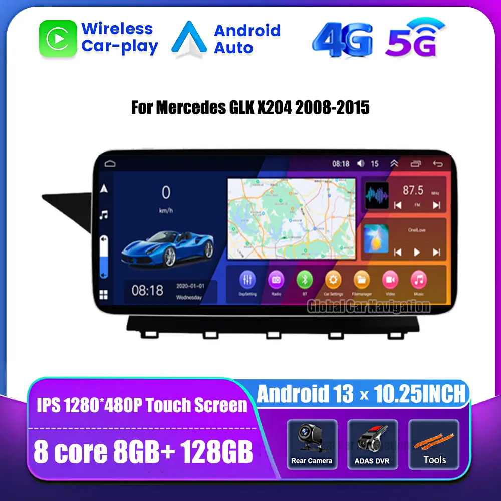 

Android 10,25 ''для Mercedes GLK X204 2008-2015 Автомобильный мультимедийный плеер GPS Авторадио Стерео Carplay 4G WIFI LTE головное устройство