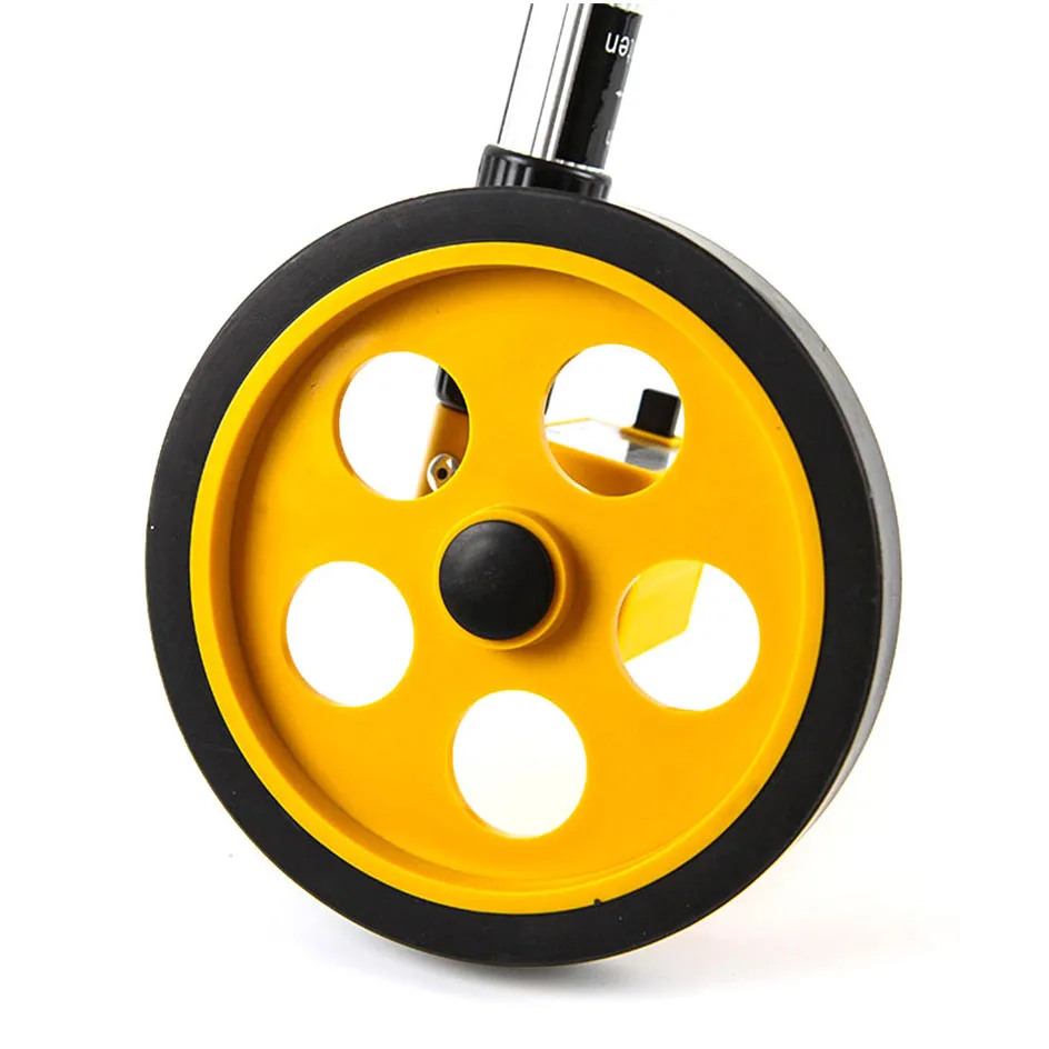 T50 WS-202 Telescopic Handle High Visibility Distance Measuring Wheel 0-999.9m Roller Distance Meter Measuring Tape Rangefinder