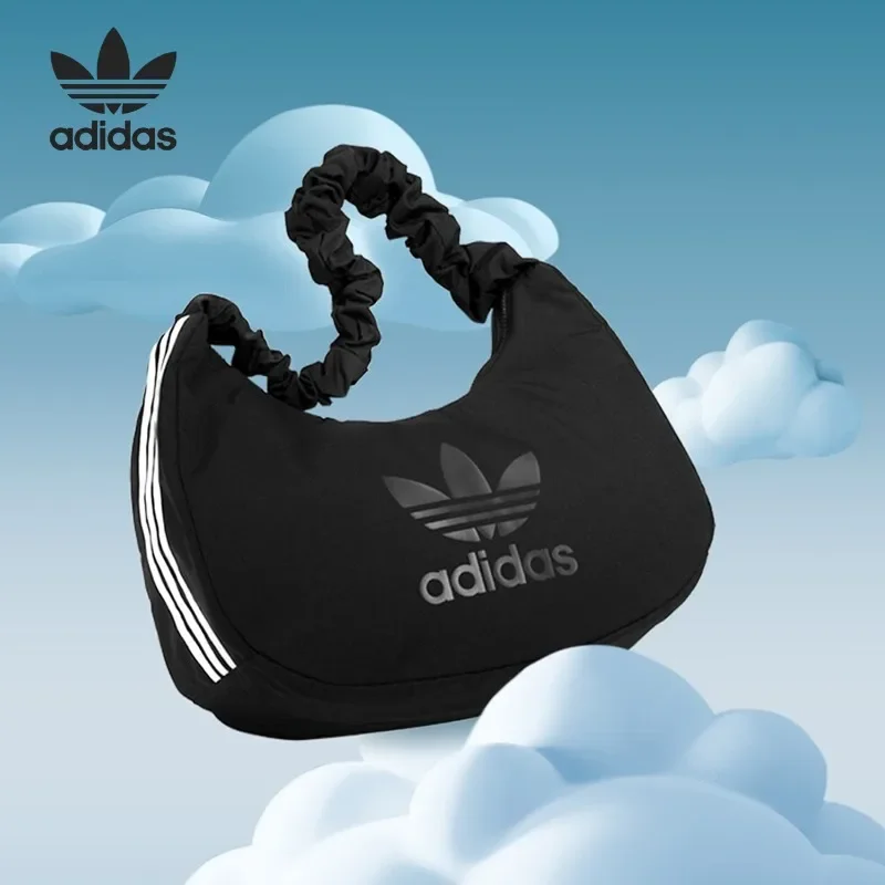 Adidas Unisex Clover Casual Cloud Bag for Men Women, Sports Daily Crossbody Storage Shoulder Satchel JP0145