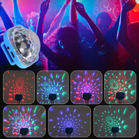 RGB Mini Sound Control Disco Stage Strobe Lights Wearable Wrist Ambient Lamp Portable Stage Lights for Disco KTV Home Party Bar