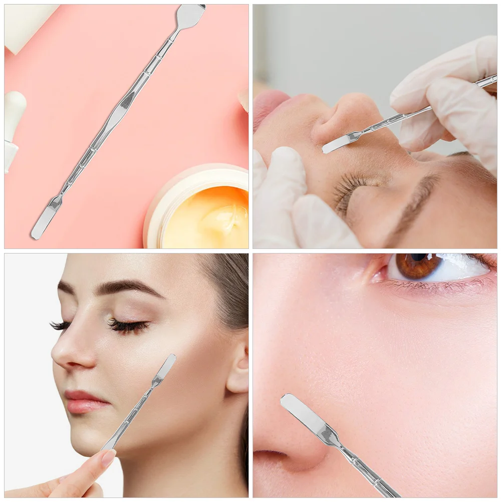 Ferramenta de cravo de duas cabeças, aço inoxidável, varinha facial precisa, raspador de espinhas, limpador facial, ferramenta de extração, purificador de pele